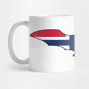 Norwegian Bat Flag. Mug